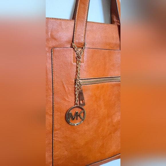 Michael Kors Burnt Orange Tote Style Bag - Picture 3 of 15